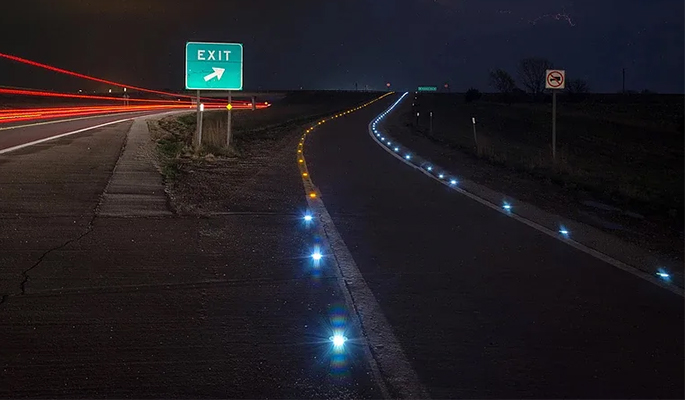 Solar Road Studs in Rural Roads